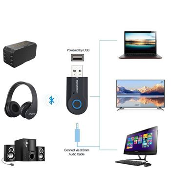 Obrázek z Bluetooth audio transmitter/vysílač, USB a 3,5 mm JACK 