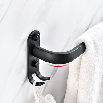 Obrázek z Nalepovací věšák na ručník, s háčky 