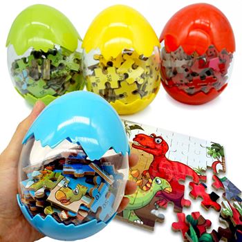 Obrázek Dinosauří puzzle - modré