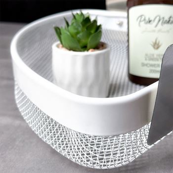 Obrázek z Kovová nalepovací rohová polička 