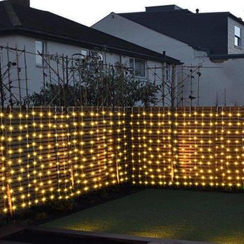 Obrázek z Solární LED závěs - 10 pramenů × 1 m  - teplá bílá 