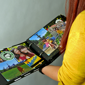 Obrázek z Zážitkový deník/fotoalbum filmová klapka + kreativní sada samolepek 