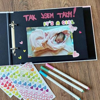 Obrázek z Zážitkový deník/dětské fotoalbum + kreativní sada samolepek 