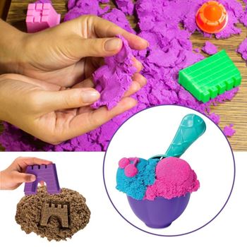 Obrázek z Modelovací tekutý písek mega set 2000 g - plastový kyblík 