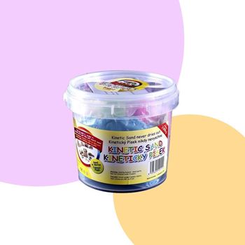 Obrázek z Modelovací tekutý písek mega set 2000 g - plastový kyblík 