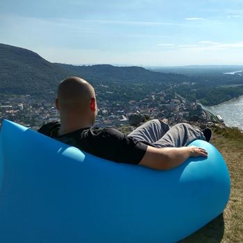 Obrázek z Nafukovací vak Lazy bag dvouvrstvý - zelený 