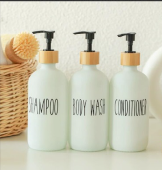 Obrázek Dávkovače do koupelny na šampon, kondicionér a sprchový gel