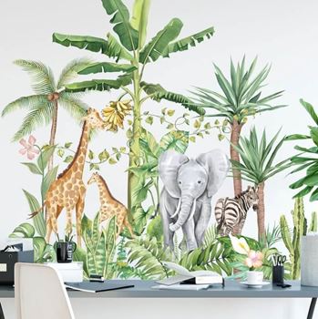 Obrázek z Dětské samolepky na zeď - zvířata z džungle 