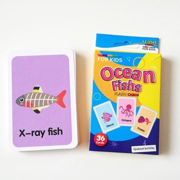 Obrázek Sada 36 výukových kartiček v angličtině - mořská zvířátka