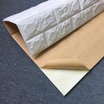 Obrázek z 3D tapeta - bílá cihla 