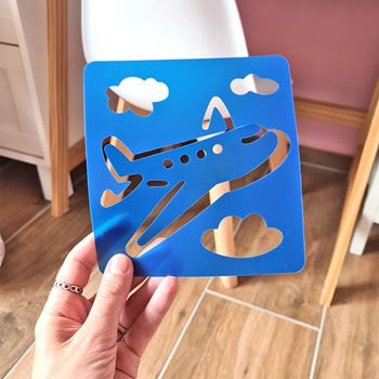 Obrázek z Šablony na malování 6 ks - dopravní prostředky 