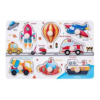 Obrázek Dřevěná vkládačka pro děti - dopravní prostředky