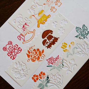 Obrázek z Sada šablon na malování 27 obrázků 