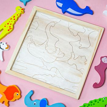 Obrázek Dřevěné puzzle - zvířátka
