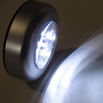 Obrázek z Samolepící lampička 3 LED stříbrná 