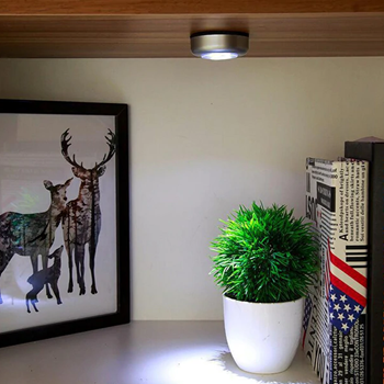Obrázek z Samolepící lampička 3 LED stříbrná 