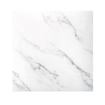 Obrázek z PVC samolepicí podlahové čtverce 30x30 cm - bílý mramor 