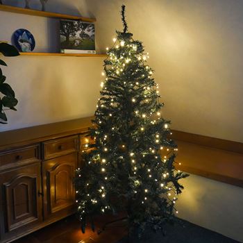 Obrázek z Vánoční LED osvětlení s dálkovým ovladačem - bez motání s rovnoměrným rozložením světýlek 