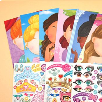 Obrázek z Dětské samolepky - princezny 6 ks 
