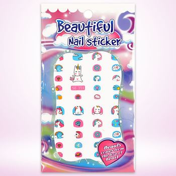 Obrázek Nálepky na nehty - jednorožci