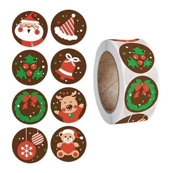 Obrázek Vánoční samolepky 500 ks  - vánoční nálada