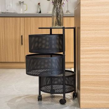 Obrázek z Pojízdný organizér se 3 košíky - 2. jakost 