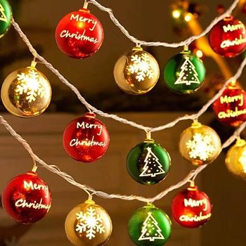 Obrázek z LED světelný řetěz - vánoční ozdoby 