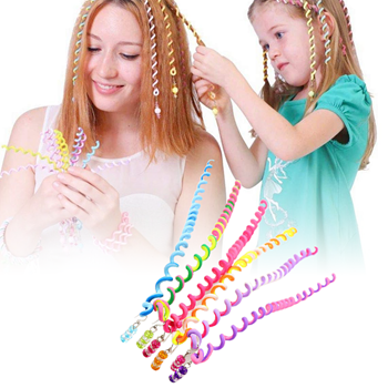 Obrázek Ozdoby do vlasů - spirály s korálky 6 ks