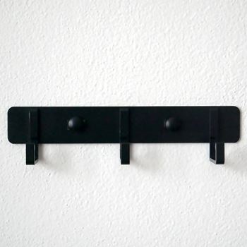 Obrázek z Nalepovací lišta s háčky - kovová 