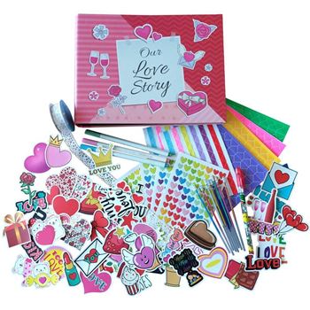 Obrázek Zážitkový deník/fotoalbum pro páry + kreativní sada samolepek