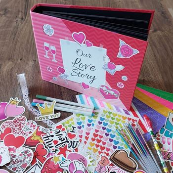 Obrázek z Zážitkový deník/fotoalbum pro páry + kreativní sada samolepek 