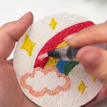 Obrázek 3D malování na pěnový papír 10 ks