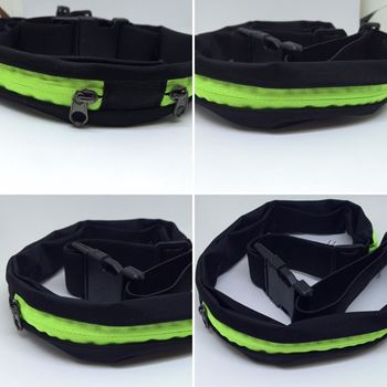 Obrázek z Sportovní ledvinka slim - zelená 