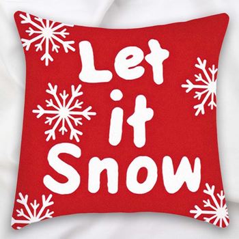 Obrázek Vánoční potah na polštářek 40x40 cm - Let it Snow