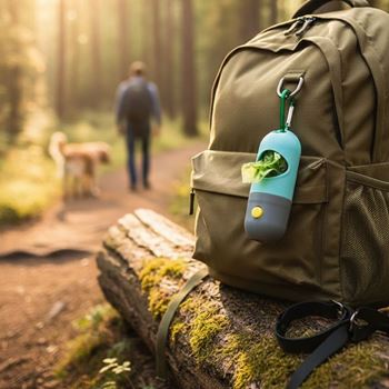 Obrázek z Zásobník se sáčky na psí exkrementy s osvětlením 