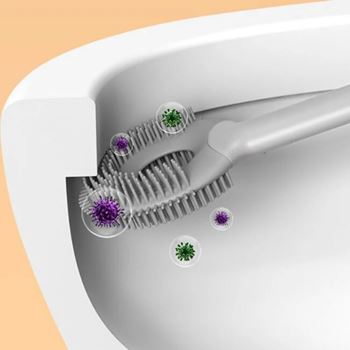 Obrázek z Silikonový kartáč na wc 2v1 