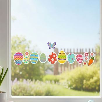 Obrázek z Velikonoční samolepky na okno 35 ks 