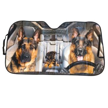 Obrázek Protisluneční clona do auta s přísavkami - psi