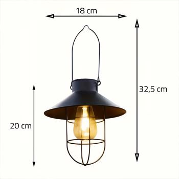 Obrázek Solární závěsná retro lampa na zahradu