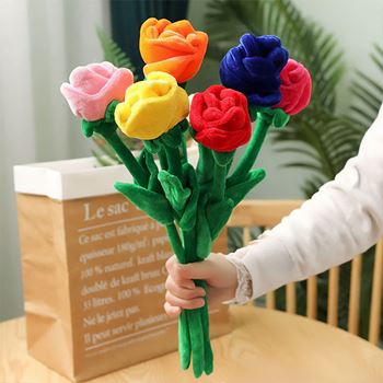 Obrázek Plyšová červená růže