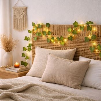 Obrázek z Světelný řetěz 2 m - zelené listy 