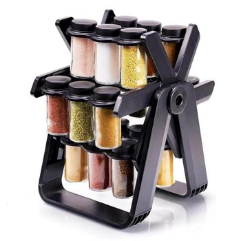 Obrázek Otočný stojan se skleněnými kořenkami 18 ks