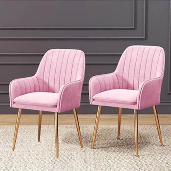 Obrázek z Dětská polstrovaná růžová židlička/křesílko 