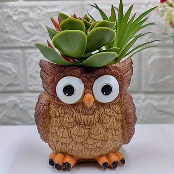Obrázek Květináč - sova