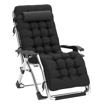 Obrázek Polohovatelné lehátko s polstrováním a odkládacím stolkem