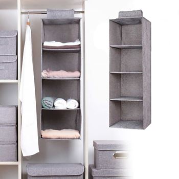 Obrázek z Závěsný organizér do skříně 4 patra 