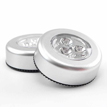 Obrázek z Samolepící lampička 3 LED stříbrná 