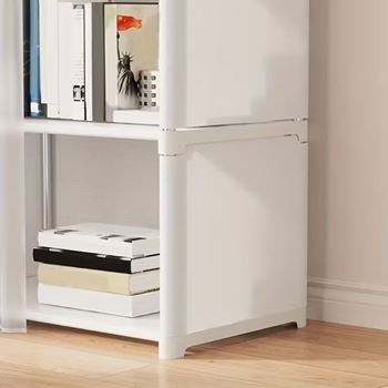 Obrázek z Plastový/textilní regál se závěsem, 80x155 cm 