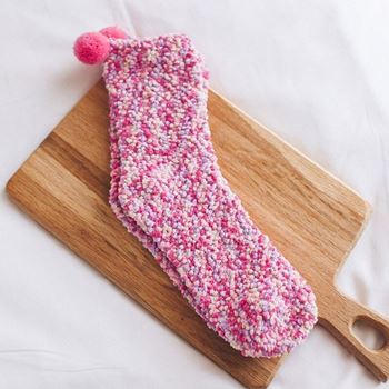 Obrázek z Ponožky v dárkovém balení - růžový cupcake 