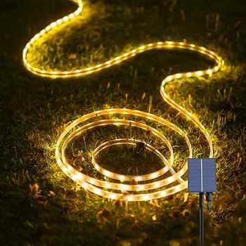 Obrázek z Solární LED páska 3 m - teplá bílá 